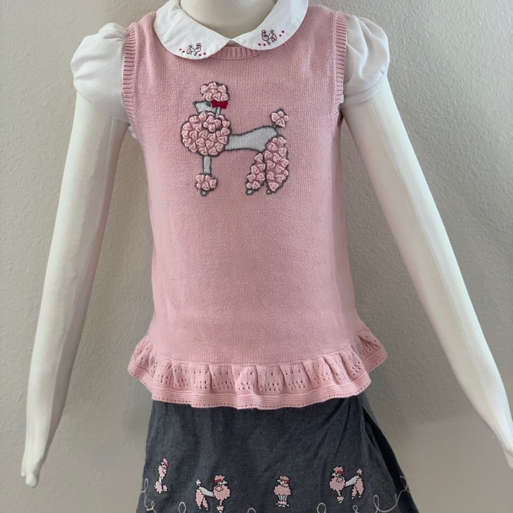 Janie And Jack 3 piece pink outfit w skirt